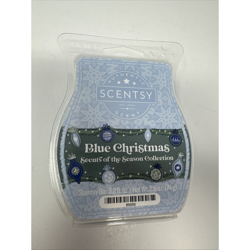 Scentsy Wax Bar Melts Blue Christmas Scent (3.2 fl. oz.) Retired NEW
